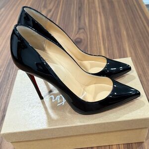 Christian Louboutin Black and Red Stiletto Heels